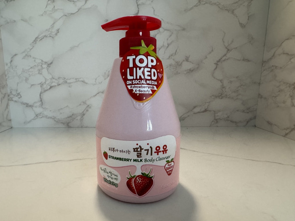 Kwailnara Welcos Strawberry Milk Body Cleanser, K-Beauty, 560mL/ 19.7 Oz. NEW