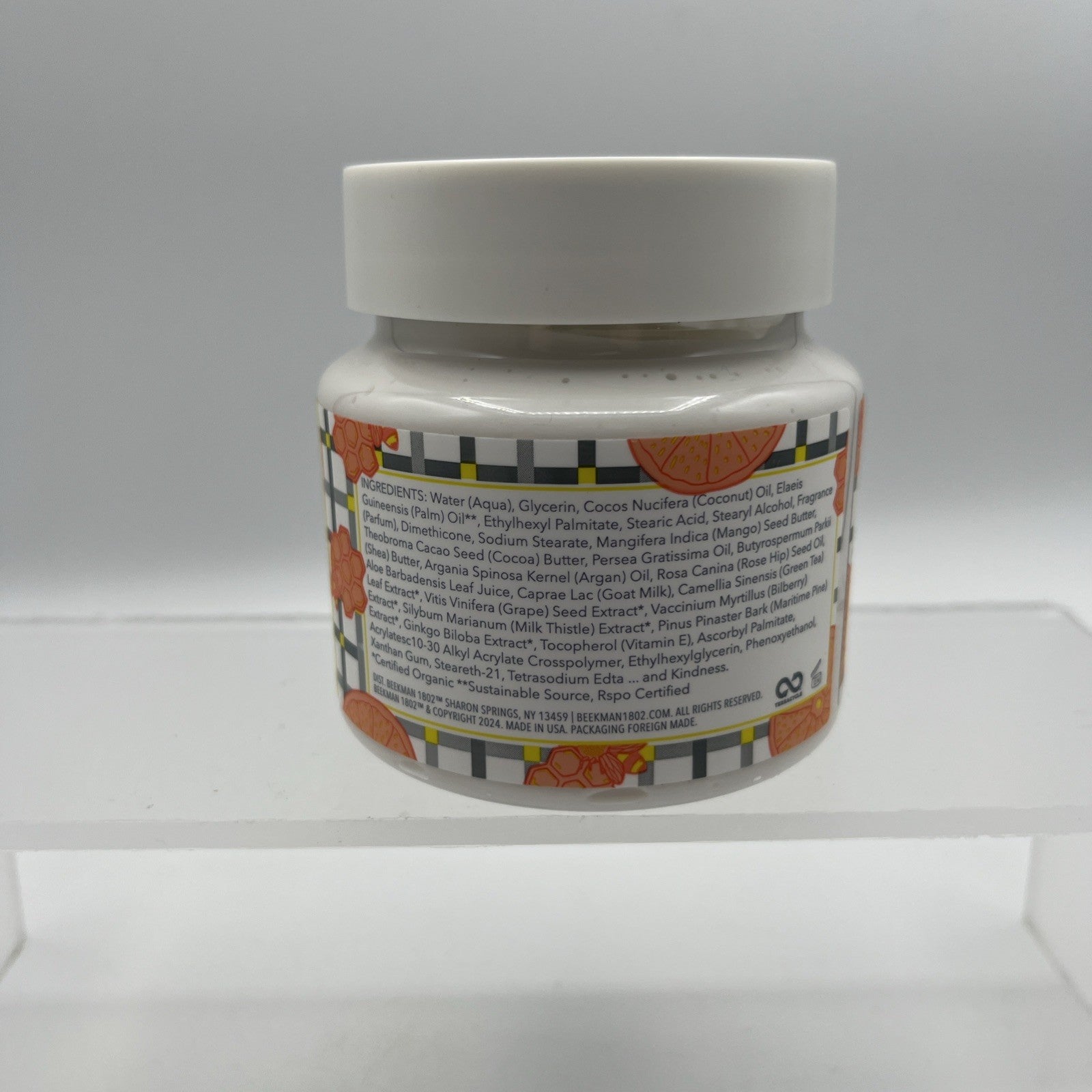 Beekman 1802 Honeyed Grapefruit Pure Goat Milk Whipped Body Cream 8 oz SEALED