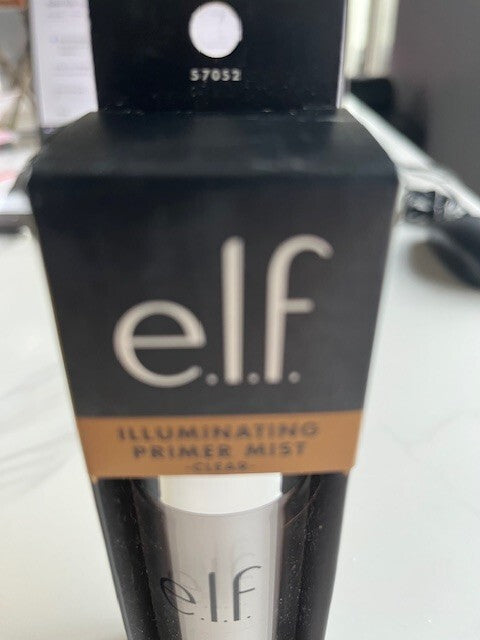 e.l.f. Cosmetics illuminating Primer Mist Clear, Smooth Makeup, Preps Skin NIB
