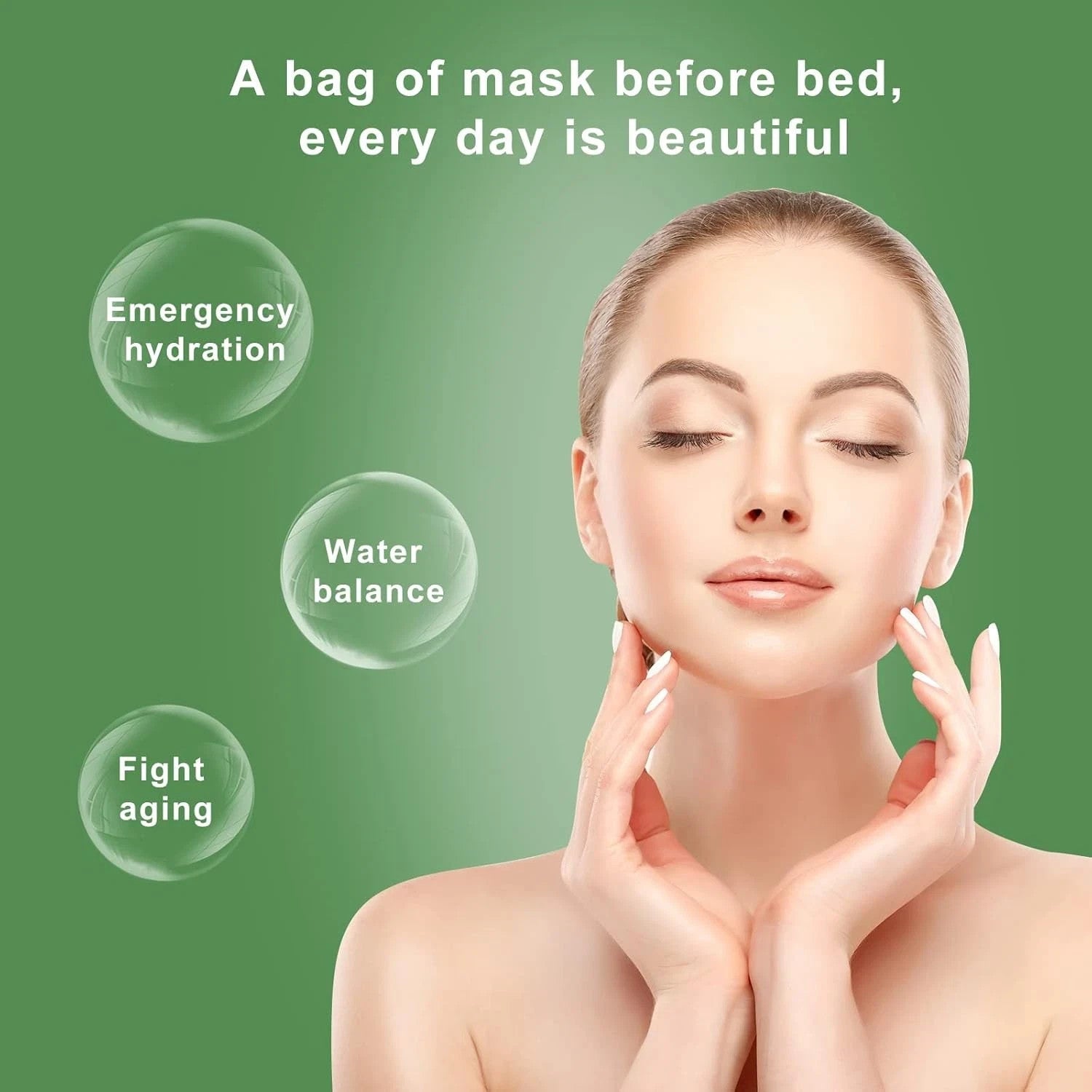 2 BX-Korean Collagen Firming Sleeping Mask 40 PK Wash-Free Firming SEALED NIB