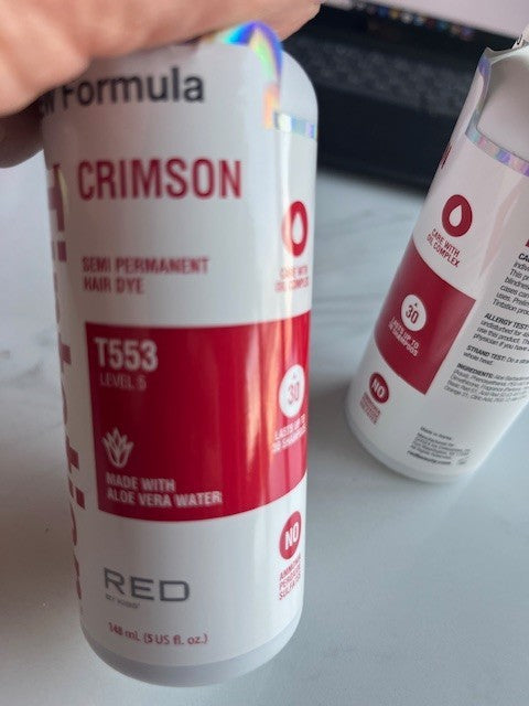 2 Pack-TINTATION Semi-Permanent Hair Color 5 fl oz CRIMSON RED T553 Level: 5