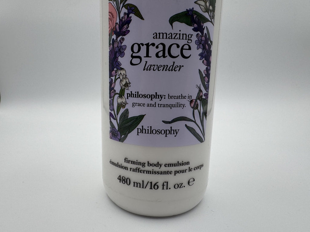 Philosophy Amazing Grace Lavender Firming Body Emulsion 480ml 16oz, New Sealed
