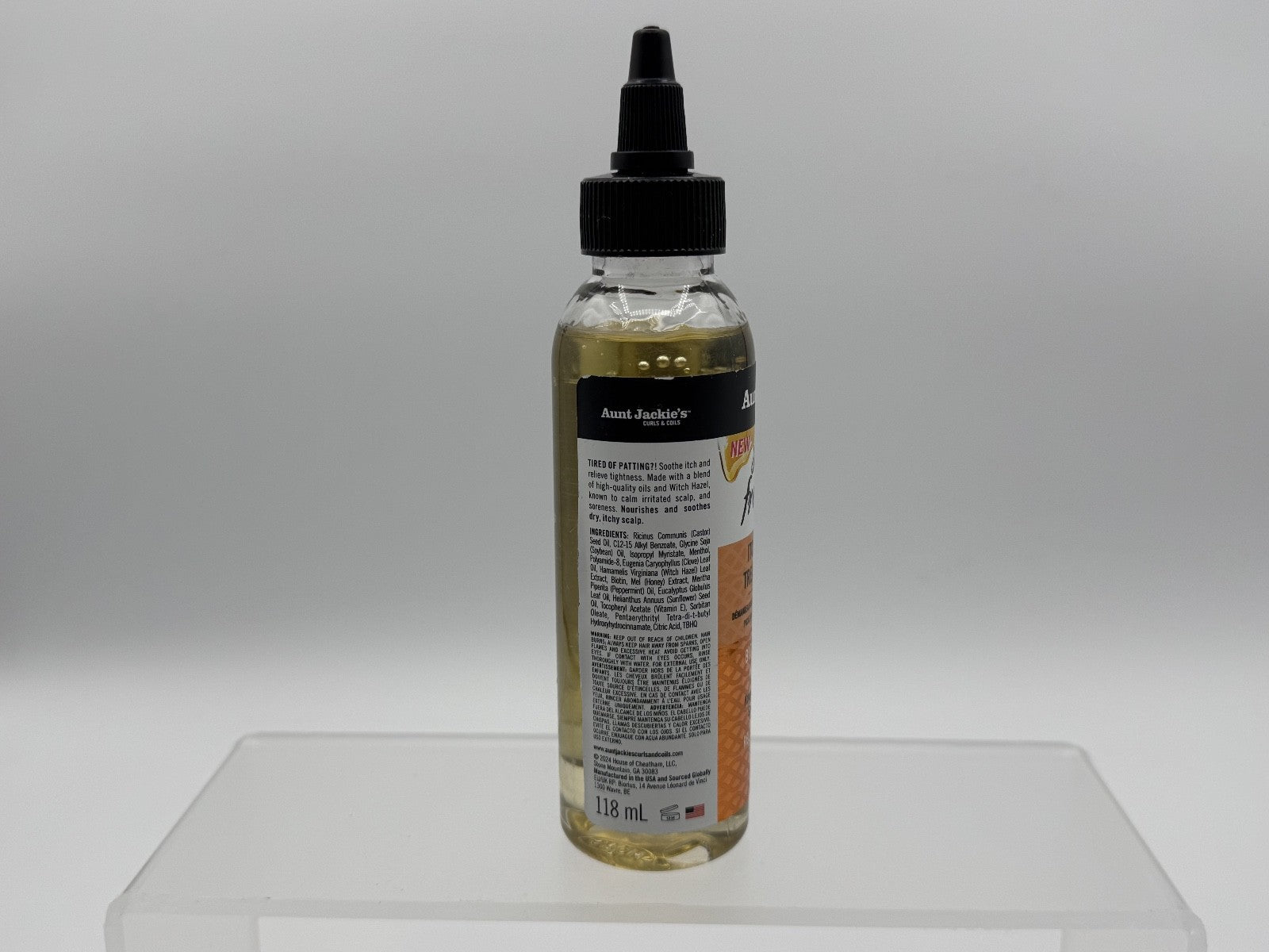 Aunt Jackie's Curls & Coils Scratch Free Zone Itch & Tension Treatment, NEW