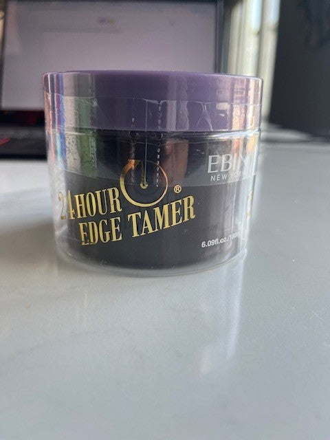 EBIN 24 Hour Edge Tamer - Extreme Firm Hold Gel , Argan Oil, Large 6.09oz SEALED