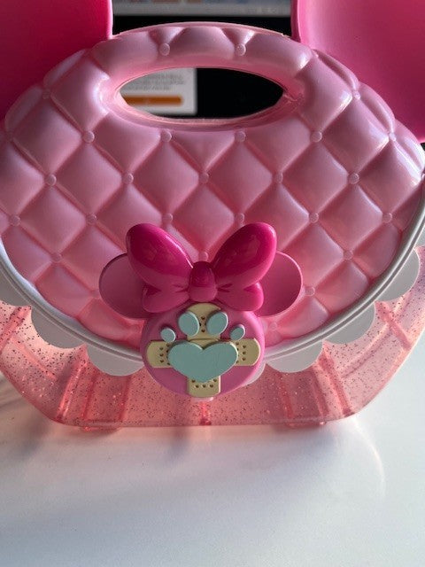 Disney Minnie Mouse With Minnie Ears Girls Plastic Toy Pretend Purse PRE-OWNED