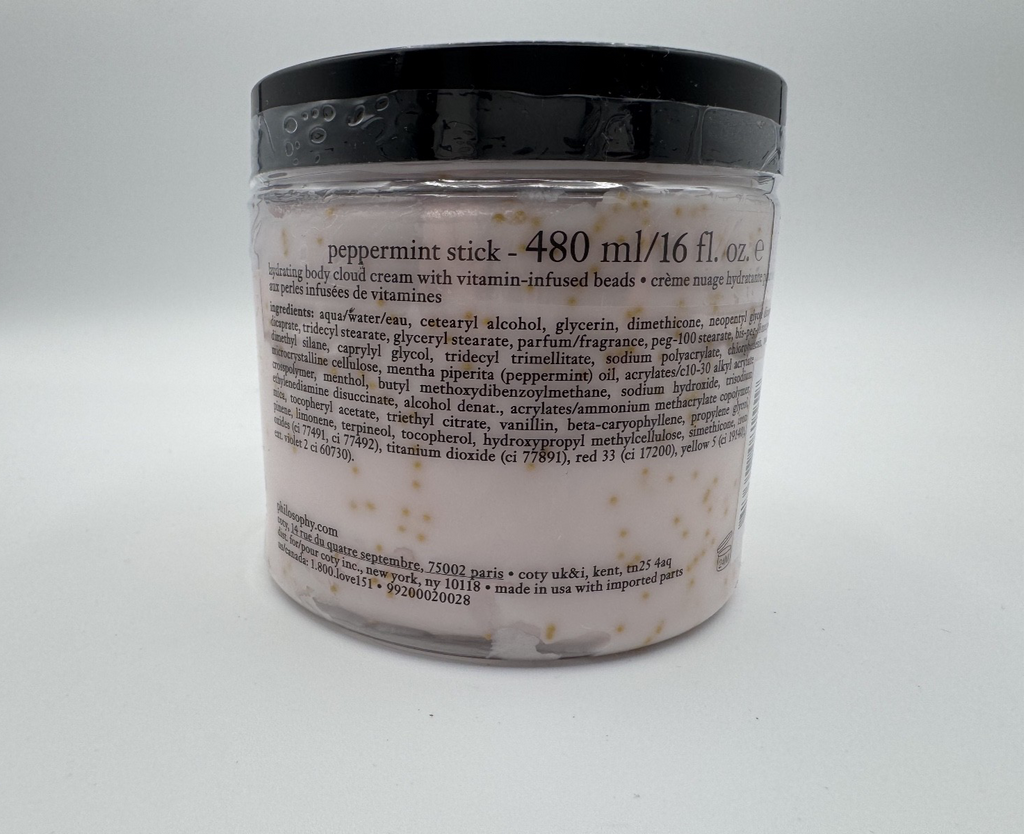 Philosophy Peppermint Stick Hydrating Body Cloud Body Cream 16 oz, New Sealed