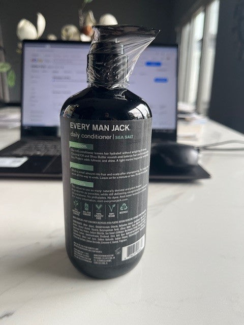 Every Man Jack Sea Salt Deeply Moisturizing Daily Conditioner Coconut Oil Shea
