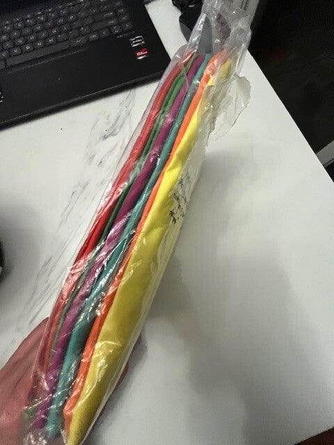 6 Pack Stretchable Fabric Book Covers Hardcover Textbook Washable Reusable Color
