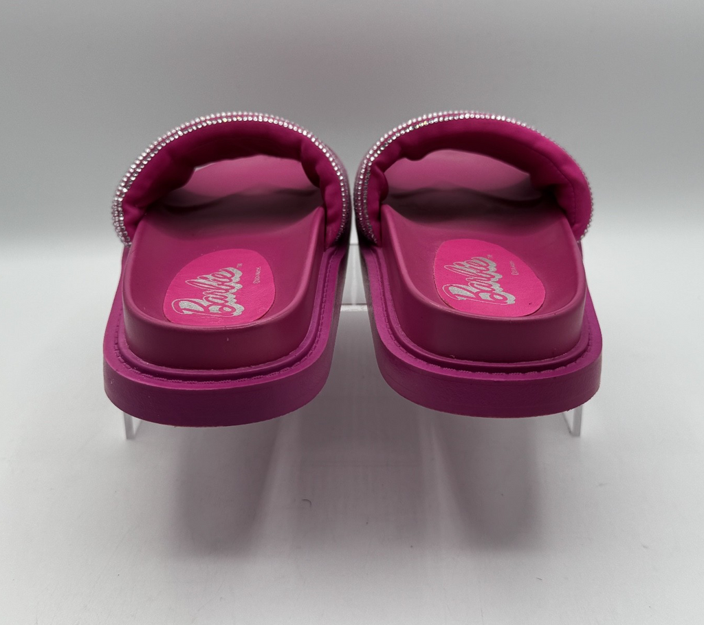 Barbie Pink Rhinestone Platform Sandals, Size 7.5, Slip-on style, Casual, NEW