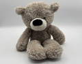 GUND Fuzzy Light Grey Teddy Bear Cute Adorable Soft Plush Toy Kids Gift, Pre-own