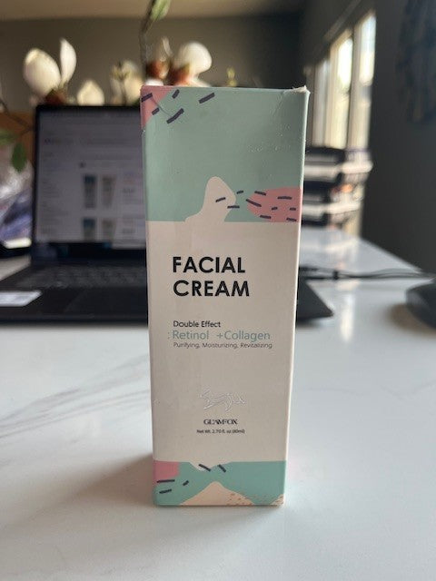 GLAMFOX Double Effect Facial Cream with Retinol + Collagen - Korea 07/27 NIB