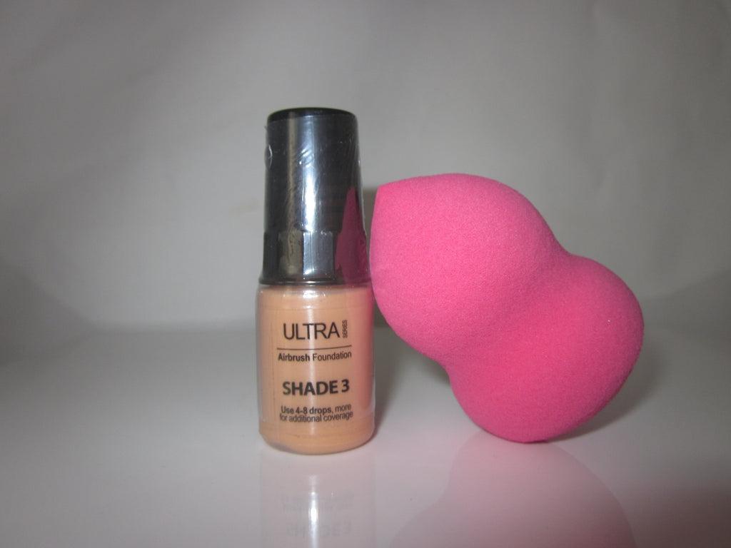 New Luminess Air/Stream Airbrush Ultra Shade 3 Foundation & Bonus Sponge