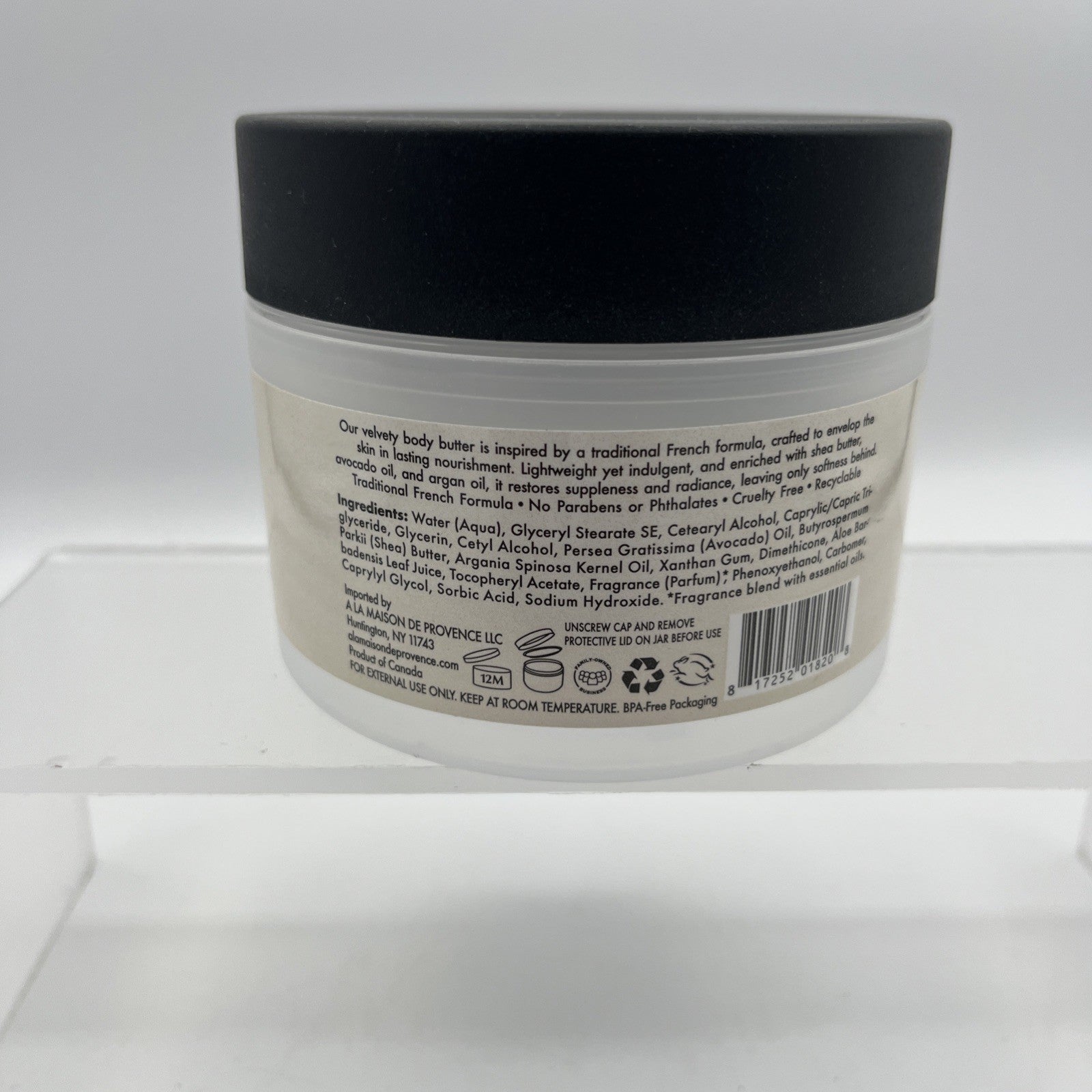 A La Maison de Provence Honeysuckle Body Butter - Shea, Avocado, Argan, 8 oz NEW