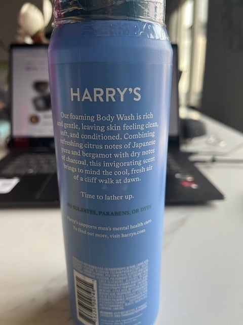 Harry'S Men's Cleansing Body Wash, Stone Scent, 16 oz Foaming Lather Wash SEALED