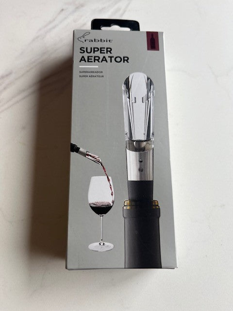 Rabbit Wine Bottle Super Aerator & Wine Pourer, improves Flavor, Dripless ~ NIB