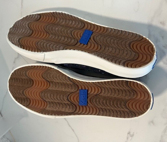 Keds Women's Double Decker Slip-on Sequin Sneak Dream Foam Foot Bed Size 7, NWOB