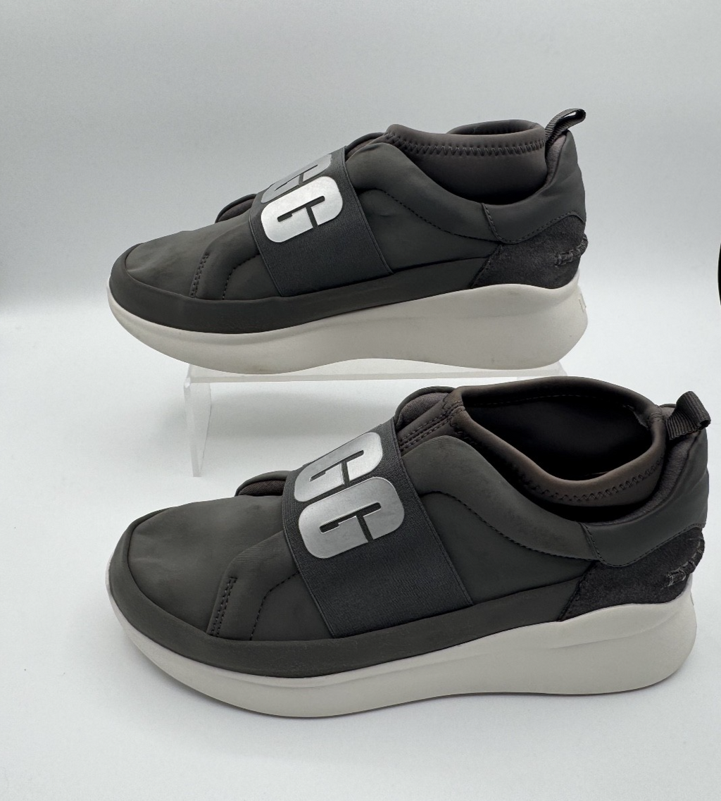 UGG Women's Neutra Slip on Sneaker Size 6.5 Charcoal Gray, Pre-owned, Excellent