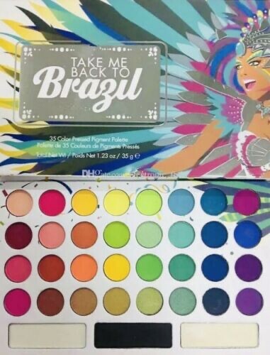 BH Cosmetics 35-Color TAKE ME BACK TO BRAZIL EyeShadow Palette W/Free Brush