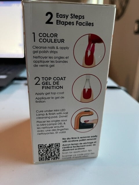 Sally Hansen Salon Insta Gel Strips Gel Manicure & 2 Gel Strips, Shell we Dance