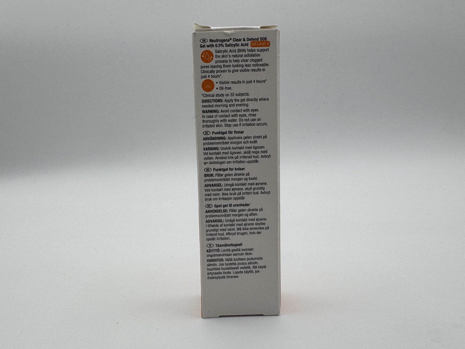 Neutrogena Clear Defend SOS Gel Unclog Pores 0.5 oz, NIB