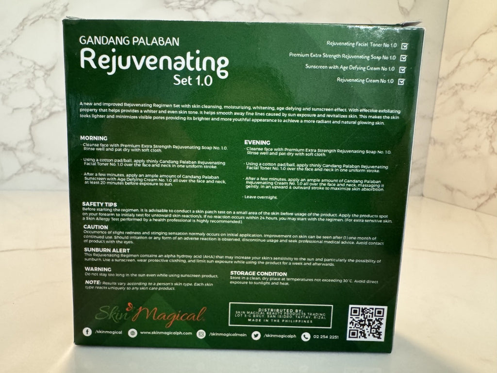 Grinding Palaban Skin Magical Rejuvenating Set  1.0  4pc Set New In Box, Expired