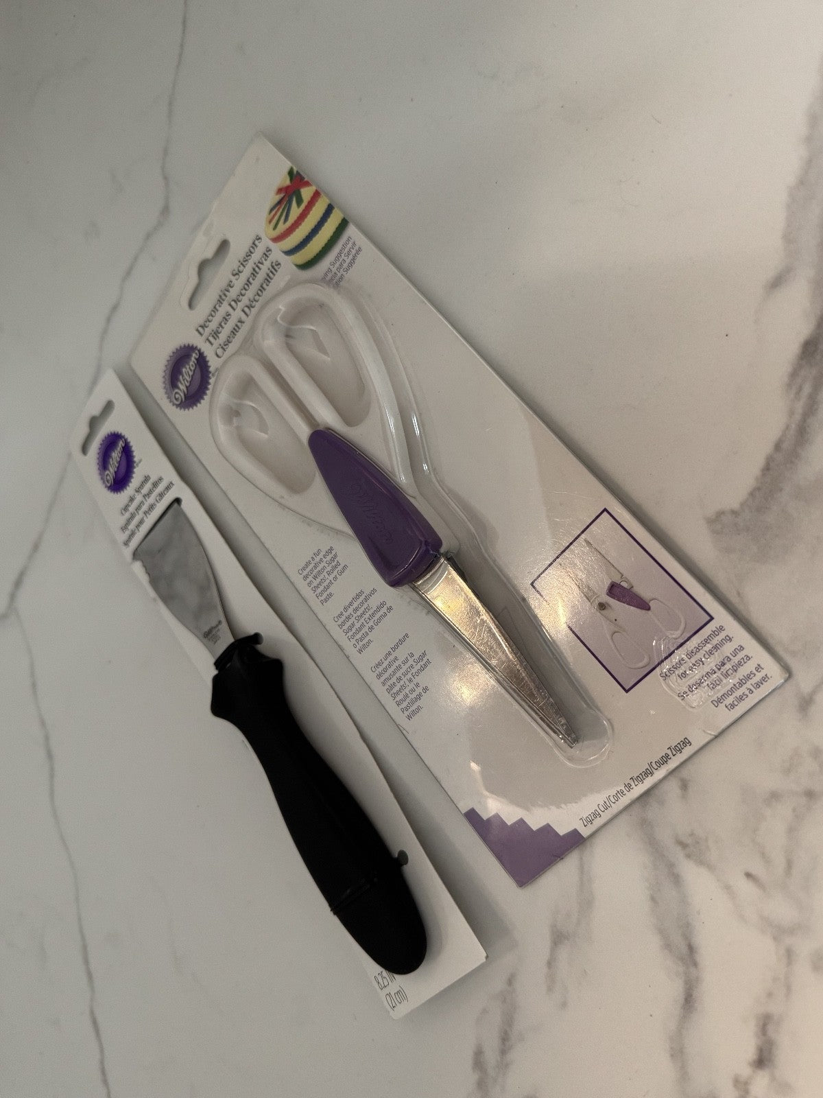 2PC Set, Wilton Cake Scissors & Cupcake Spatula, Cake, Cookie Decorating, NEW