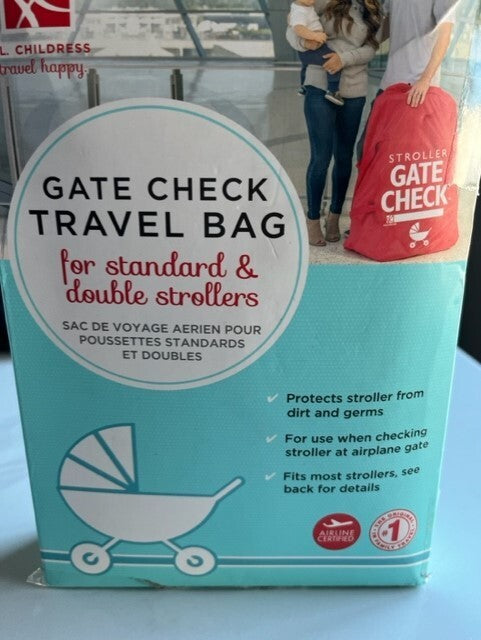 J.L. Childress Universal Gate Check Travel Bag for Car Seats, Strollers Red NIB
