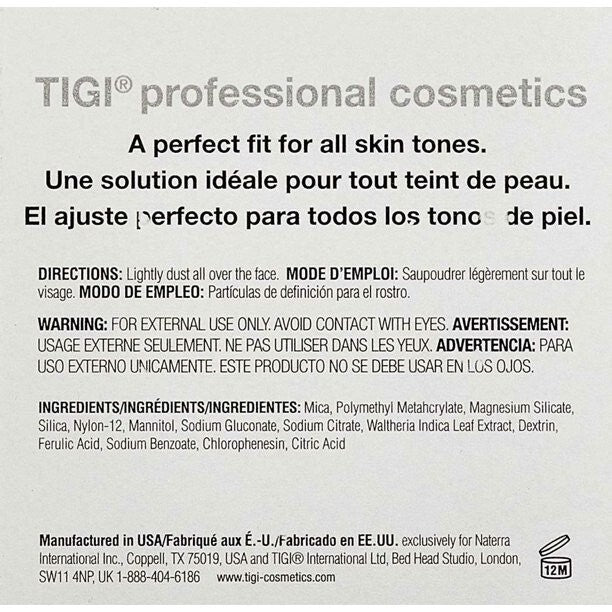 TIGI Translucent Professional High Definition Setting Powder .58oz All Skin NIB