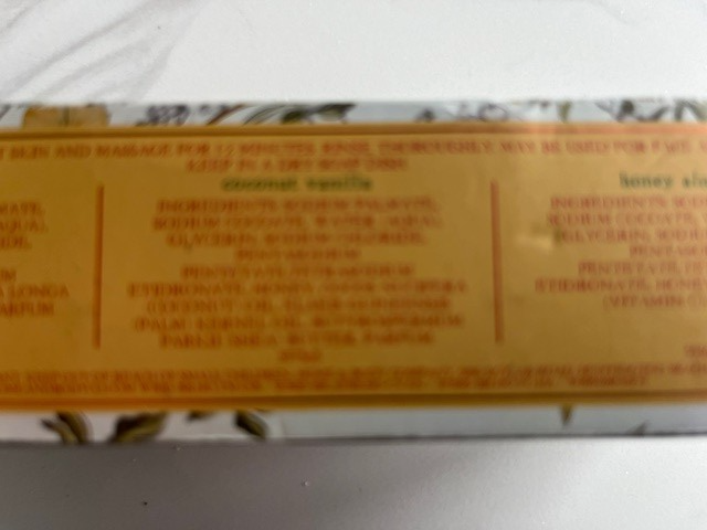 Well Body Co. Orange Blossom, Coconut Vanilla,Honey Almond Bar Soap Trio 5oz ea.