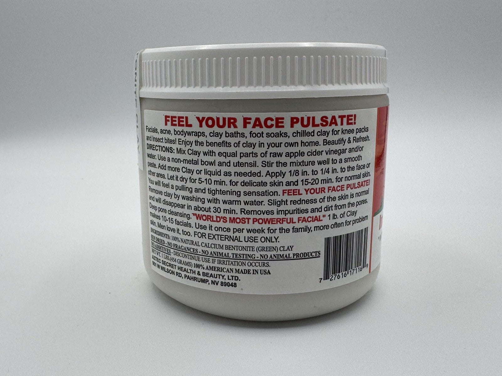 Aztec Secret Health & Beauty Indian Healing Clay Deep Pore Cleansing, New Sealed