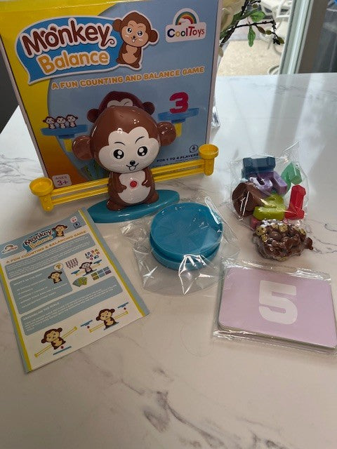 Cool Toys "Monkey Balance" A Fun Counting & Balance Game Complete Set Pre-owned