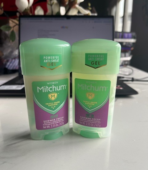 2 pk. Mitchum Women Triple Odor Defense Antiperspirant Deodorant Gel 3.4 oz New
