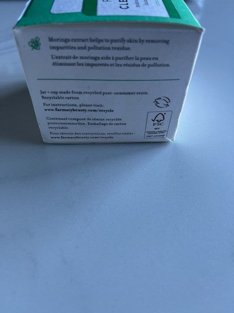 Farmacy Clearly Clean Makeup Meltaway Cleaning Balm 1.7 oz Fragrance Free NIB