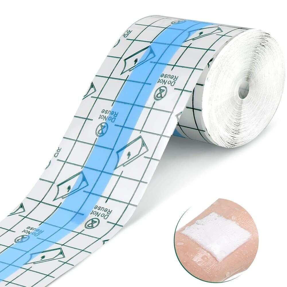 Transparent Stretch Adhesive Bandage Clear Dressing Tape For Shower Tattoos 2in
