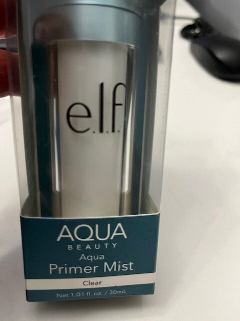e.l.f. AQUA Beauty Clear Primer Mist Spray NEW 1.01 oz Clear, for Smooth Makeup