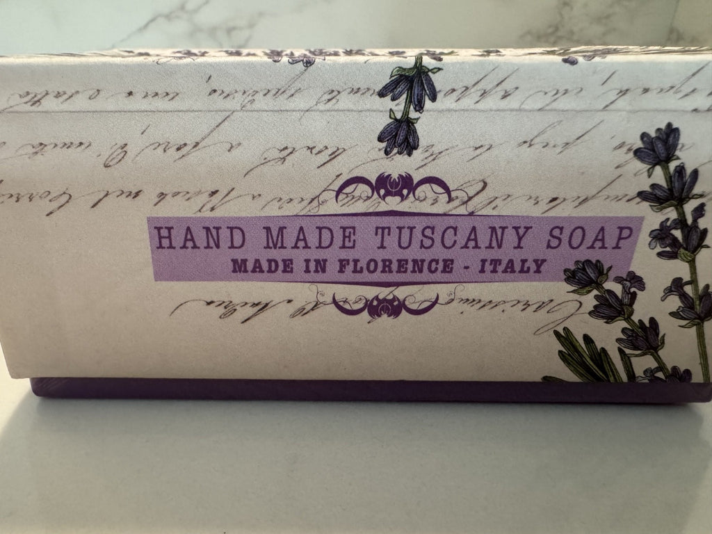 Sapone Artigianale Tuscan Lavender w/ Shea Butter Bath Soap 10.5oz, New Sealed