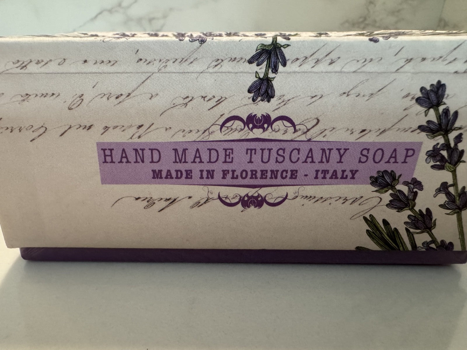Sapone Artigianale Tuscan Lavender w/ Shea Butter Bath Soap 10.5oz, New Sealed