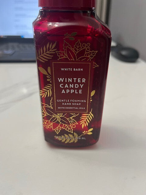 White Barn Bath & Body Works WINTER CANDY APPLE Gentle Foaming Hand Soap 8.75oz