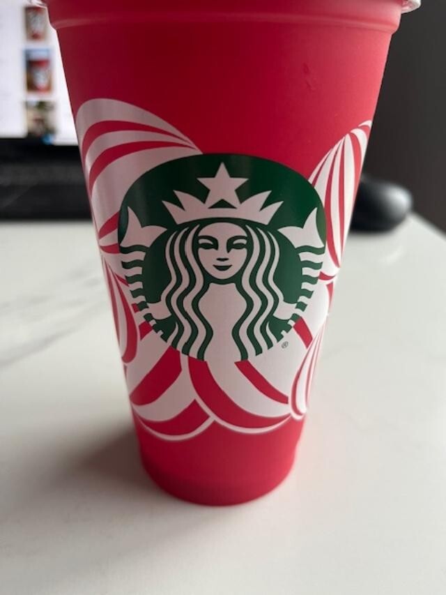NEW!! Starbucks 2024 Reusable Holiday Red Hot Cup 16oz Christmas Xmas “Red Cup”