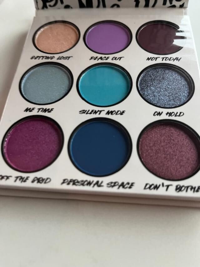 BH COSMETICS DO NOT DISTURB 9 COLOR EYESHADOW SHADOW PALETTE W/BRUSH NEW