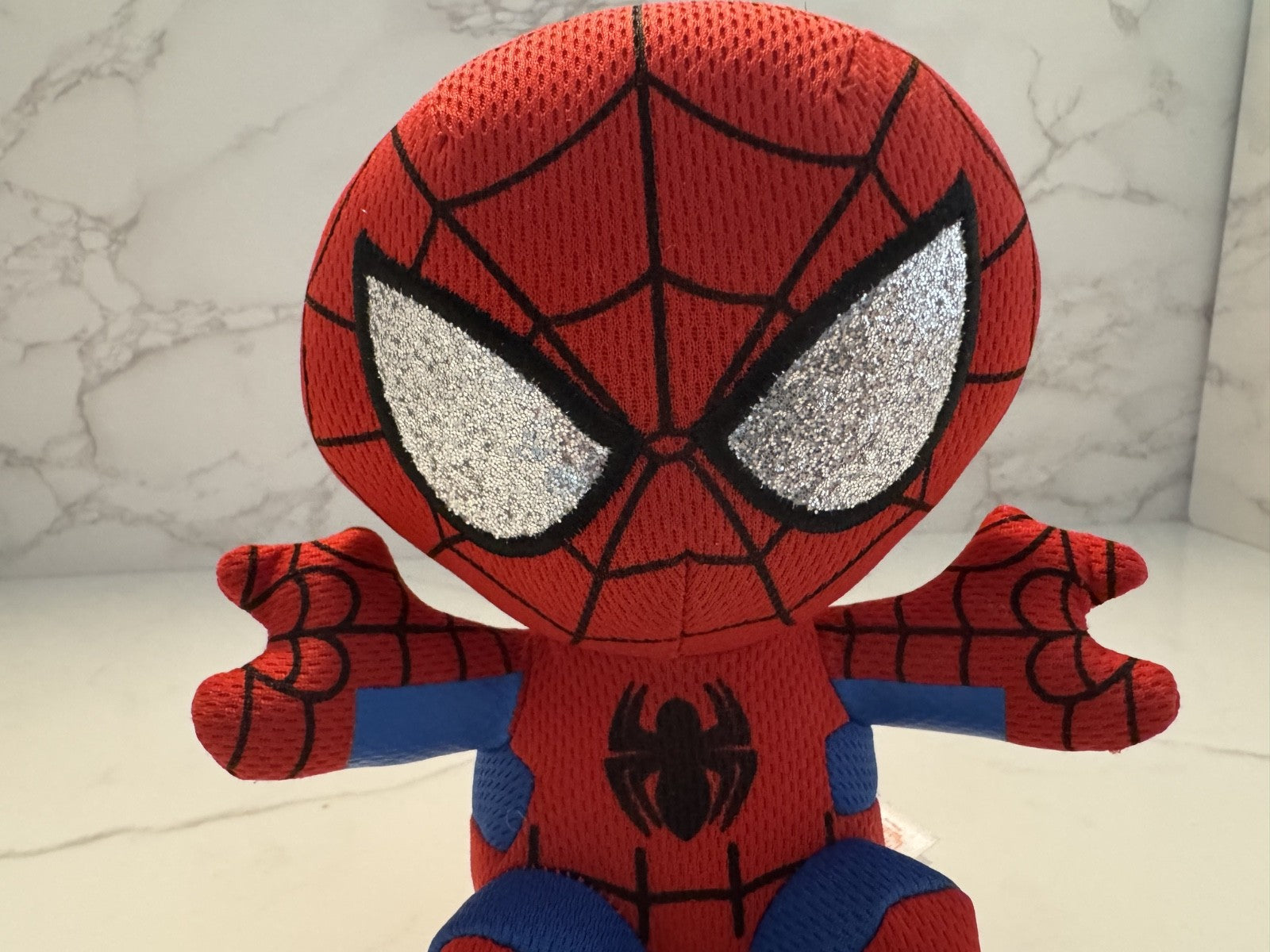 Ty Marvel Spider-Man Beanie Ballz Plush 6” Pre-Owned Soft Stuffed Toy Excellent