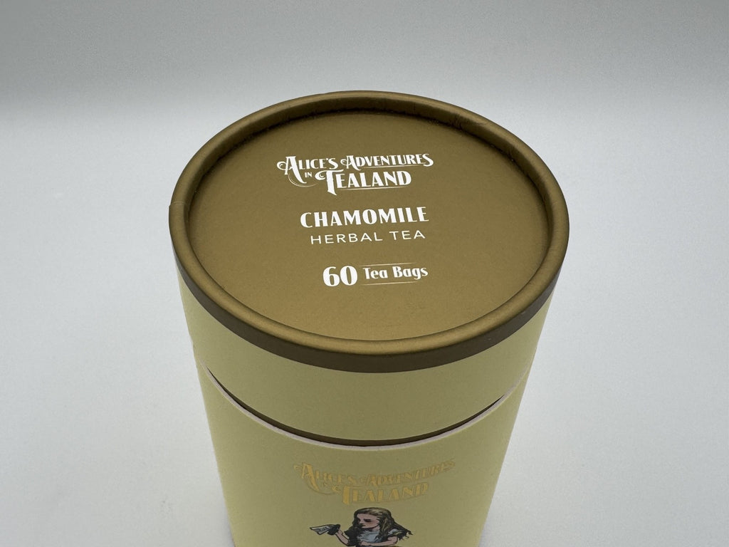 Alice’s Adventures in Tealand Chamomile Herbal Tea 60 Bags NEW Exp 08/28