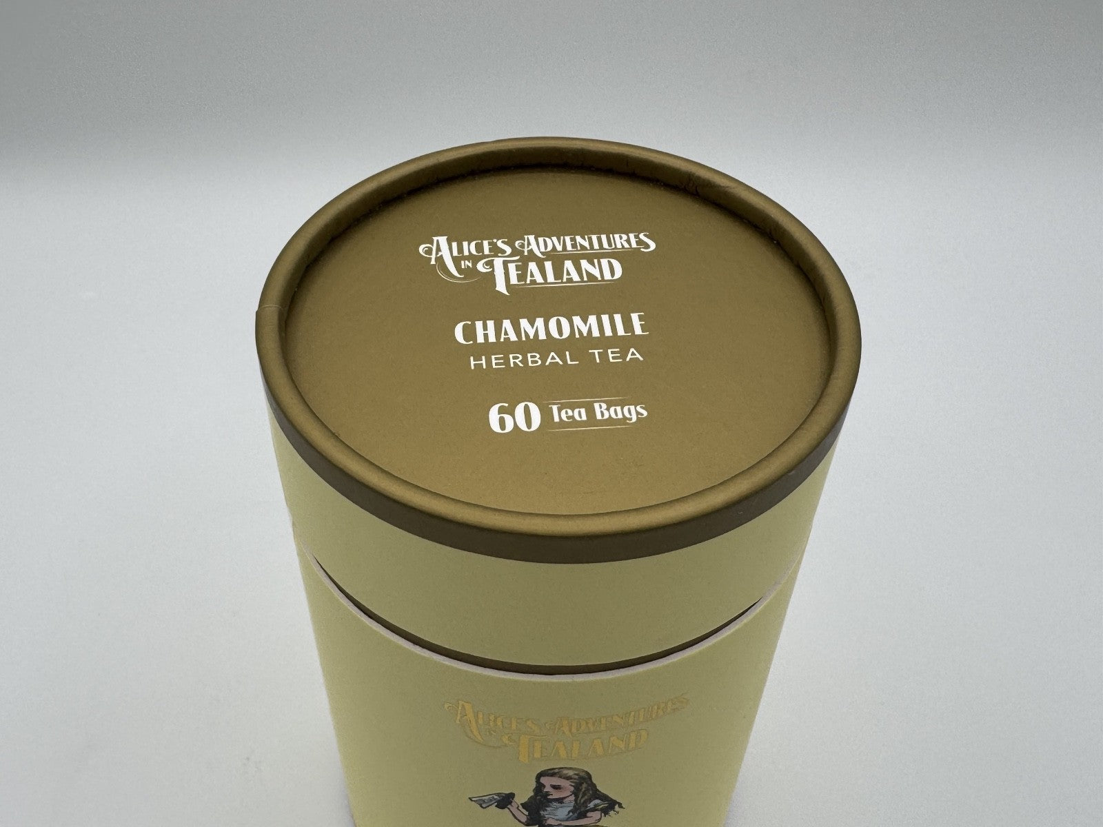 Alice’s Adventures in Tealand Chamomile Herbal Tea 60 Bags NEW Exp 08/28