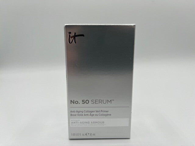 It Cosmetics No. 50 Serum Anti-Aging Collagen Veil Primer 1oz FL NIB Free Ship