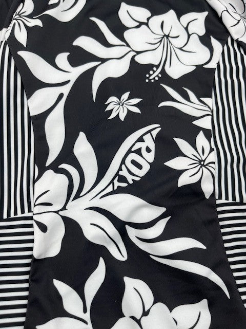 Roxy Girl One Piece Size 16/XL Swimwear Long Sleeve Multicolor Swimsuit,Blk. NWT