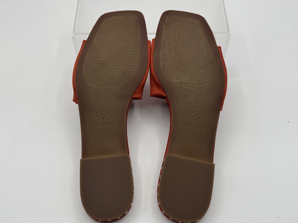 Katy Perry Women's The Pearl Slide Sandal Burnt Orange Size 9.5