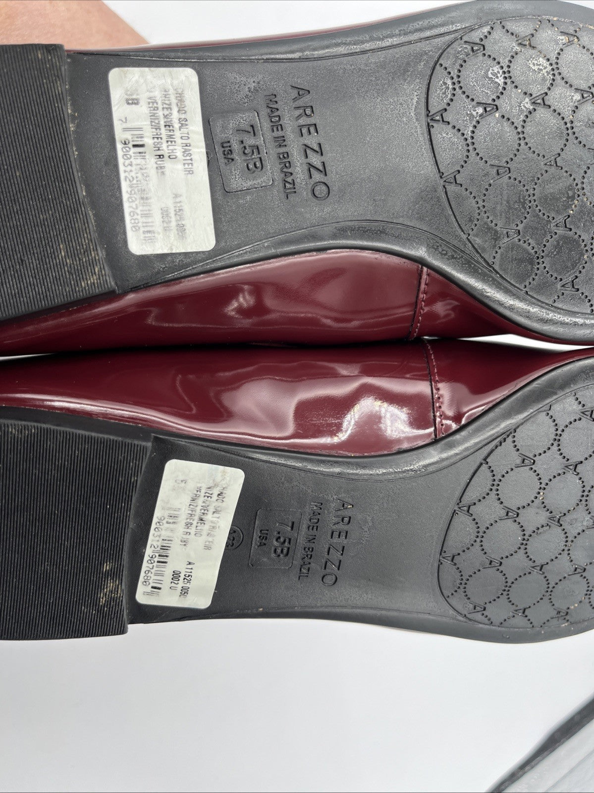 Arezzo Womens Tori Ballet RUBY Patent Leather Ballet Flats Sz. 7.5 w/Buckle, NIB