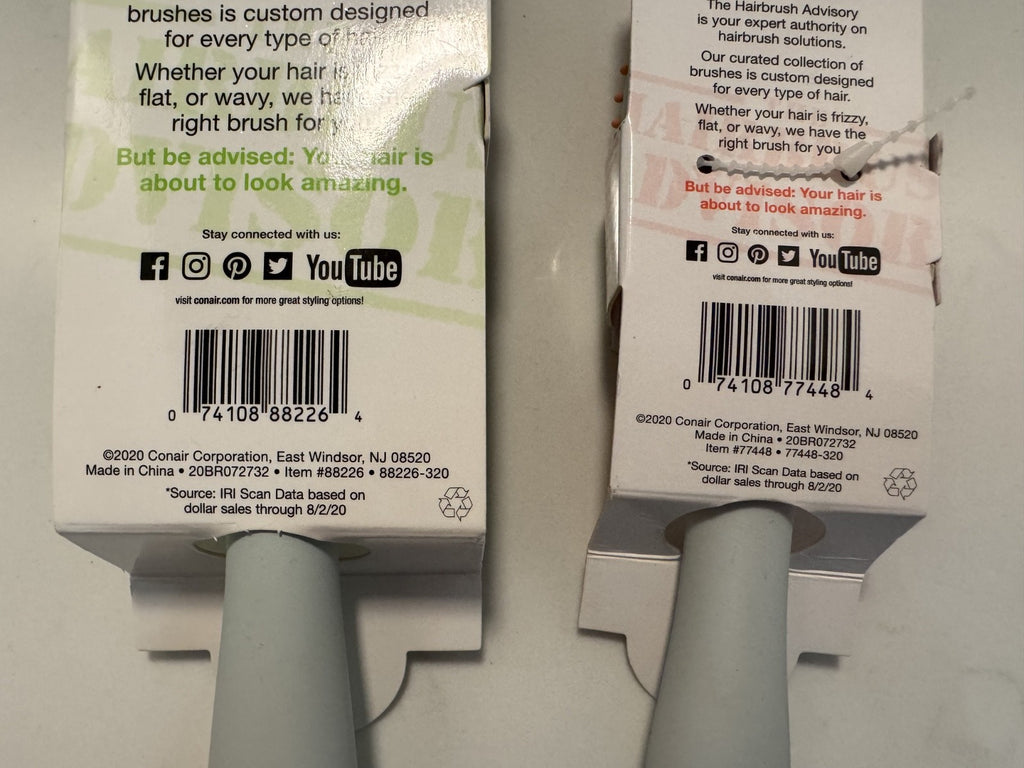 Conair Advisory Wavy & Frizzy Blow Dry De-Poof On The Go 2pc Combo Pack - New