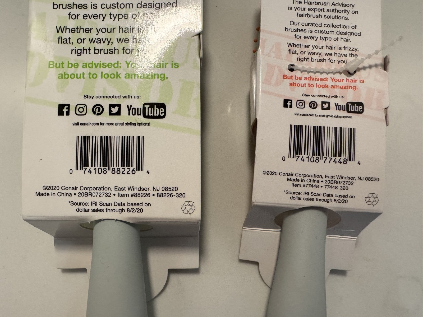 Conair Advisory Wavy & Frizzy Blow Dry De-Poof On The Go 2pc Combo Pack - New
