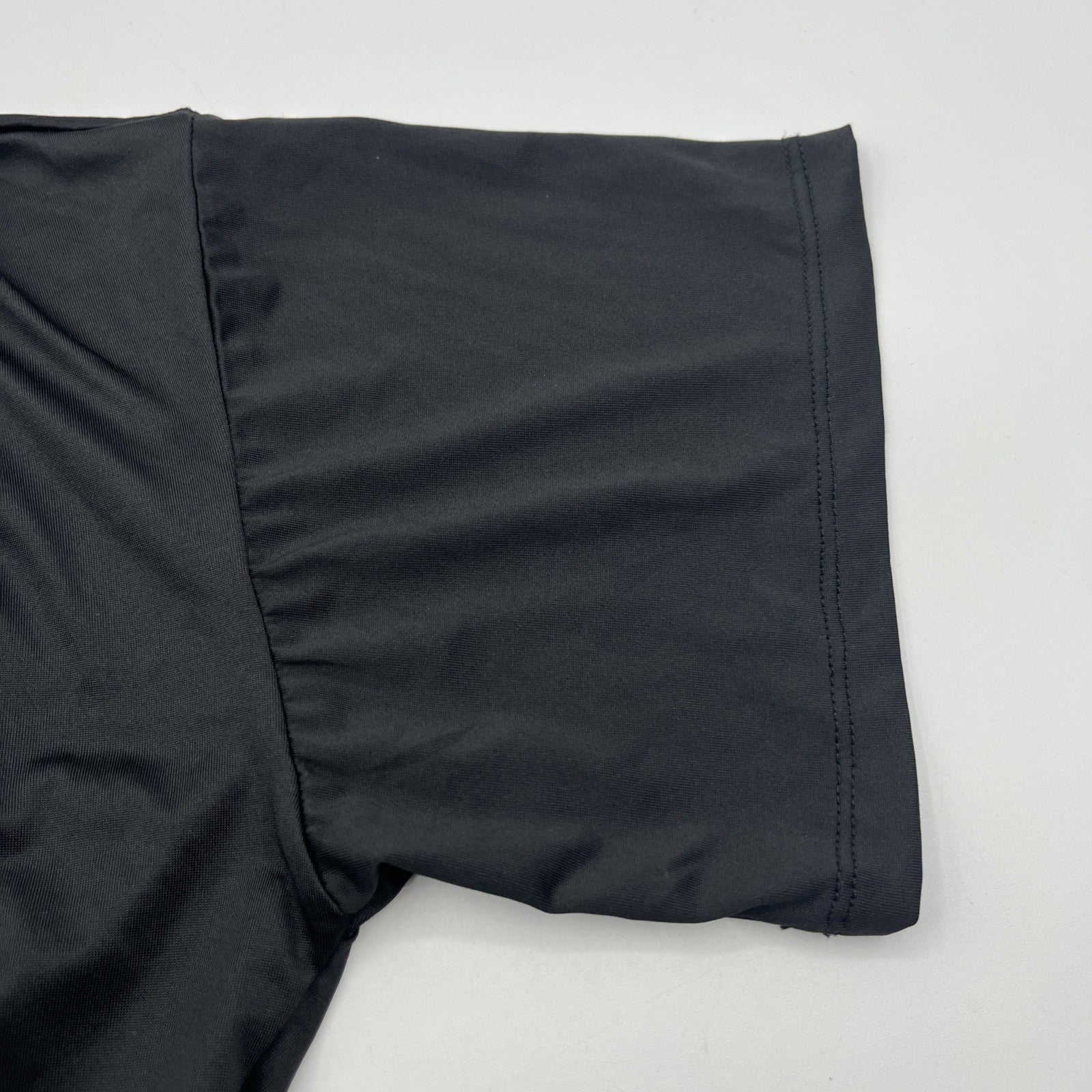 bebe Sport Women Size 1X Shirt Black with Leopard Design Logo, Light Pre-owned